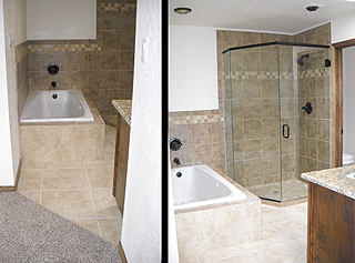 remodeling, whole home or just a new bathroom and or kitchen give us a call we do it all